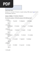 1) Aptitude Test: Questions 82 Time