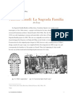 Architectural History: La Sagrada Familia, Antoni Gaudí. An Essay.