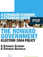 John Howard's Election Platform