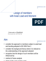 Design of Members With Axial Load and Moment: University of Sheffield Department of Civil & Structural Engineering