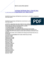 MATH 533 Course Project All Weeks Part A - Part B - Part C - AJ DAVIS Is A Department Store Chain Answer