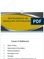 Settlement of Shallow Foundation