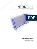 Summary Report: Model File: Etabs15, Revision 0