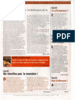 La Littérature Des Lâches Suivi Du Dossier de Presse Sur Le Livre de Tobji Présenté Par Catherine Graciet Dans Le Journal Hebdomadaire N°268 Du 9 Au 15 Septembre 2006