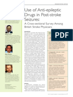 Use of Anti-Epileptic Drugs in Post-Stroke Seizures:: A Cross-Sectional Survey Among British Stroke Physicians