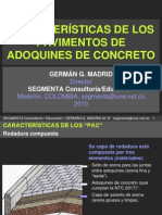 MADRID, Germán G. Características de Los Pavimentos Adoquines