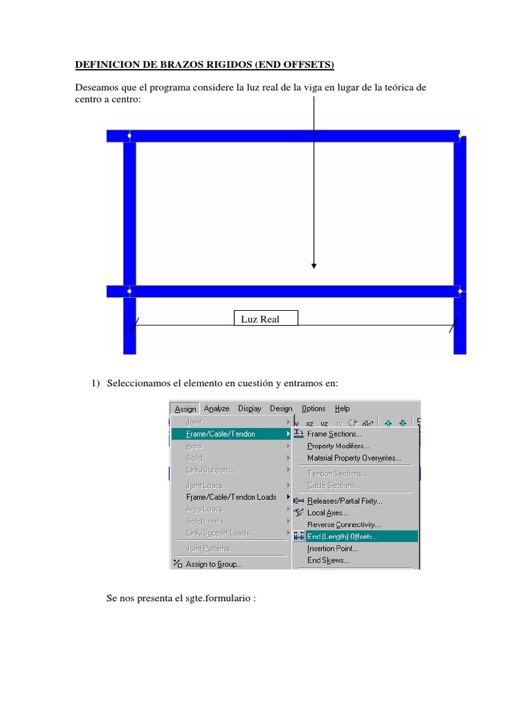 Brazos Rigidos en SAP2000 y Etabs | PDF | Ciencia y matemáticas ...