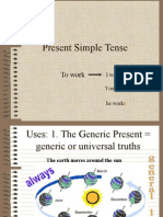 Present Simple Tense: To Work
