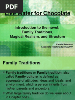 Intro to Like Water for Chocolate Power Point