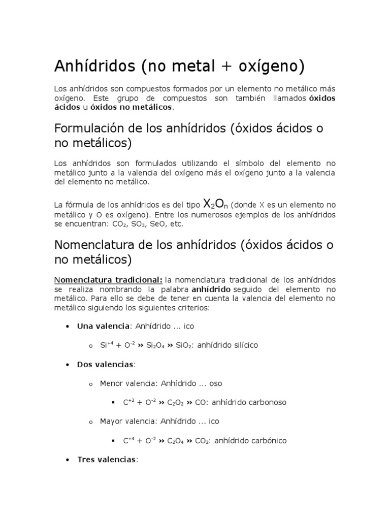 Anhídridos | PDF
