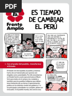 Es tiempo de cambiar el Perú - Frente Amplio