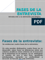 Fases de La Entrevista