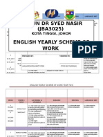 SK Tun DR Syed Nasir (JBA3025) English Yearly Scheme of Work