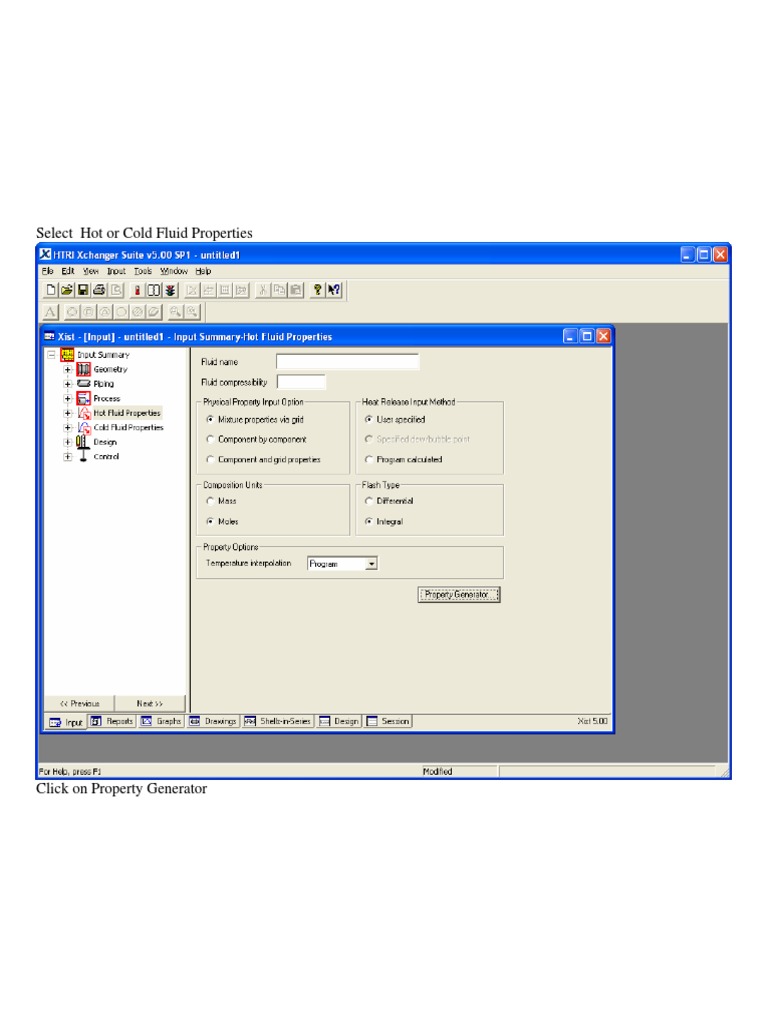 HTRI Property Generation Steps | PDF