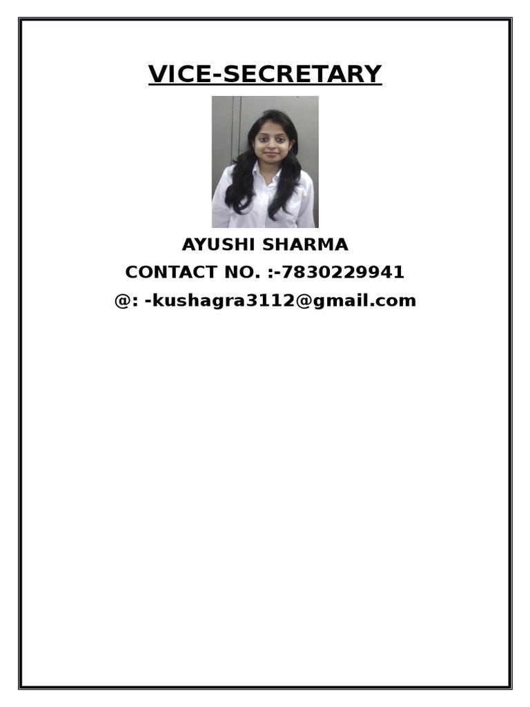Vice Secretary | PDF