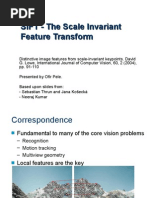 SIFT - The Scale Invariant Feature Transform