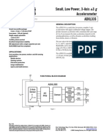 Small, Low Power, 3-Axis 3 G Accelerometer ADXL335: Preliminary Technical Data