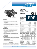 3 Frame Piston Pump Models: Specifications