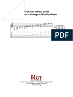 A Dorian Modal Scale 2 Octaves