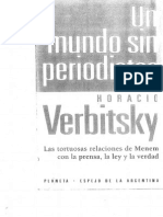 Horacio Verbitsky - Prologo de Un Mundo Sin Periodistas