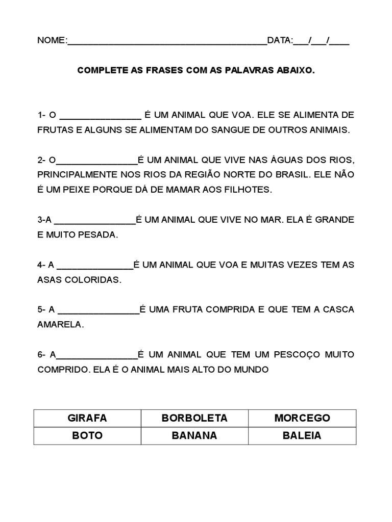 observe a ortografia das palavras incompletas abaixo e complete com x ou  com ch formando as frases - Português