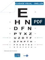 Escala Acuidade Visual Snellen 3m A4