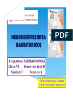 Farmacología - Neurodepresores (Barbitúricos)