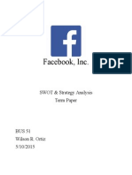 Facebook- SWOT & Strategy Analysis