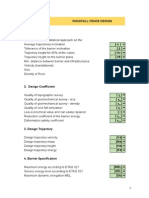 Rockfall Fence Design Parameters