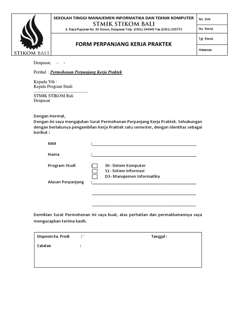 Form Perpanjang KP | PDF | Karier & Perkembangan | Bisnis