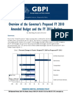 Overview of The Governor's Proposed FY 2010