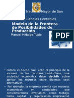Modelo de La Frontera o Curva de Posibilidades de Producción (1)