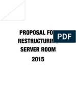 Server Room Rebuild Proposal