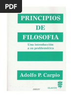 Ppios de filosofía - Carpio