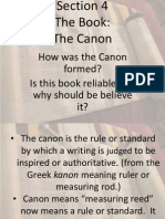 unit 1 section 4- the canon