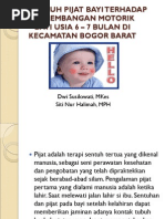 Download Pengaruh Pijat Bayi terhadap Perkembangan Motorik Bayi Usia 6-7 Bulan by Gerakan Kesehatan Ibu dan Anak SN277940726 doc pdf