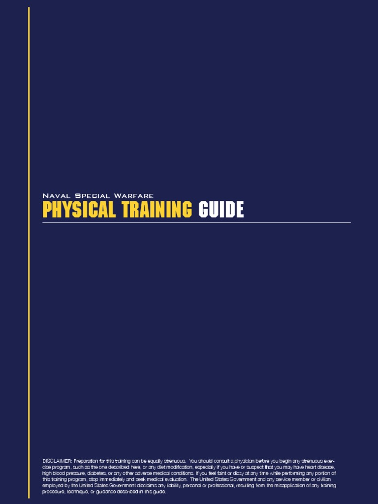 Naval Special Warfare Physical Training Guide | PDF | Strength Training ...
