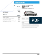 1.0P Ecoboost Titanium MT: Estimated Ex-Showroom Price 907,711