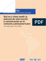 Capitulo 1 Qué es y cómo medir la pobreza de información y comunicación en el contexto latinoamericano