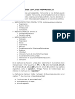 Medios de Solución de Conflictos Internacionales