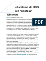 Migrar El Sistema de HDD a SDD Sin Reinstalar Windows