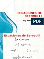 3 Ecuaciones de Bernoulli