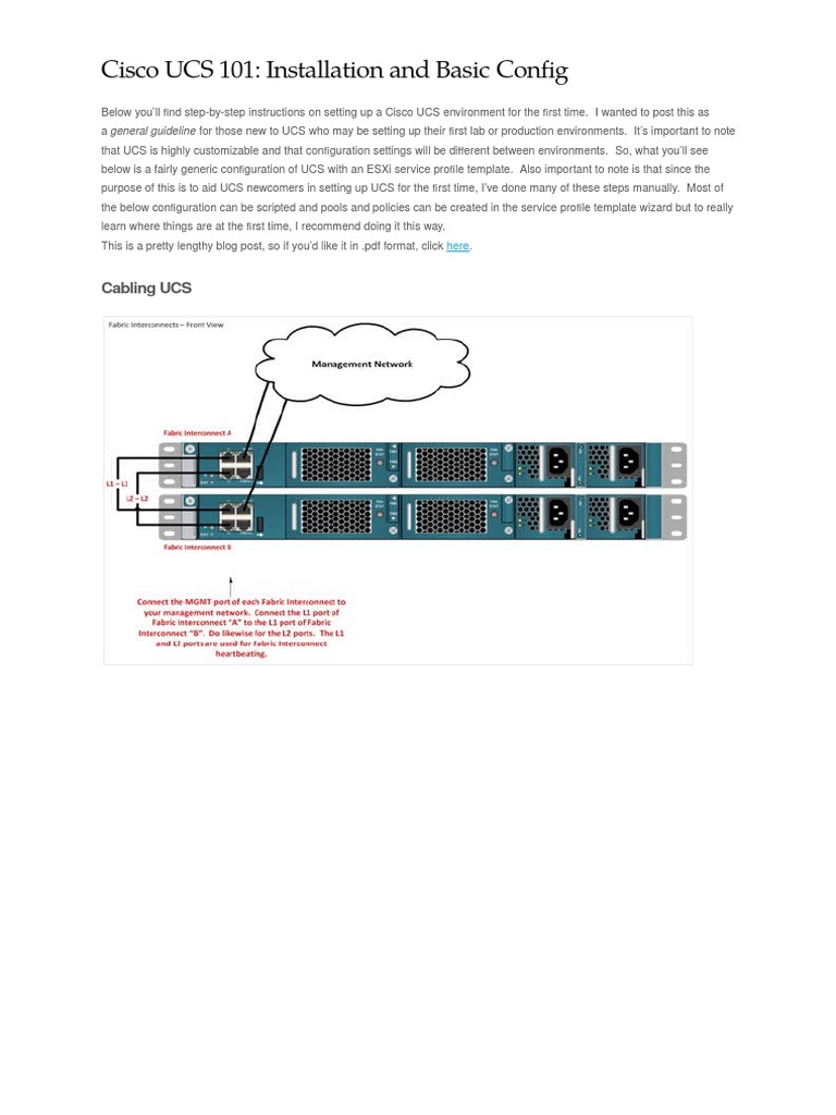 Cisco UCS 101 | PDF