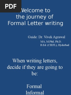 Formal Letter