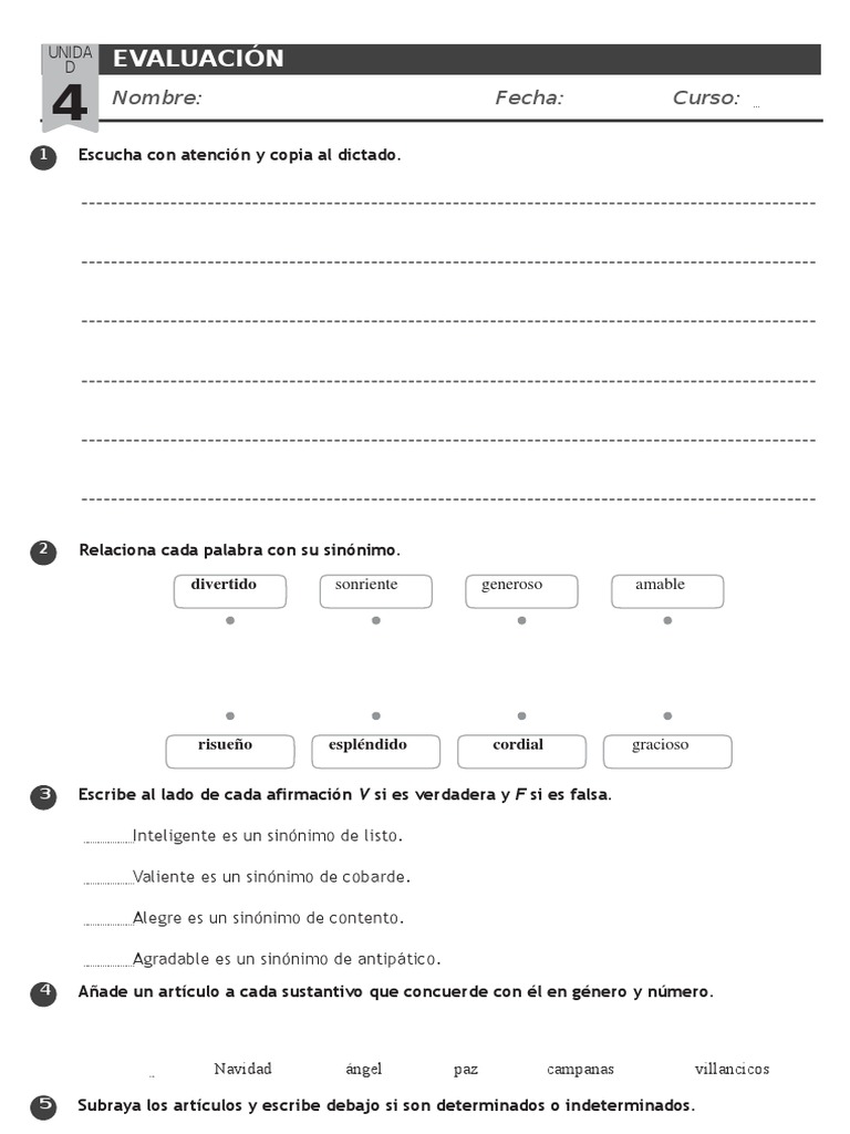 Actividades de Lengua para 3.º EP | PDF | Artes del Lenguaje y Comunicación