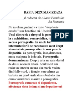 Un Material Redactat de Alianta Familiilor Din Romania Omului" Sunt Benefice Lui. Unele Il Distrug