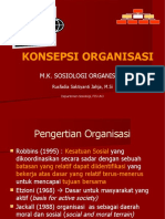 Konsepsi Organisasi