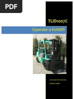 Download TLID1007C - Operate a Forklift - Learner Guide by romerofred SN27803221 doc pdf