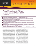 Peace Operation in Africa