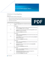 MYP Projects - Personal Project Criteria